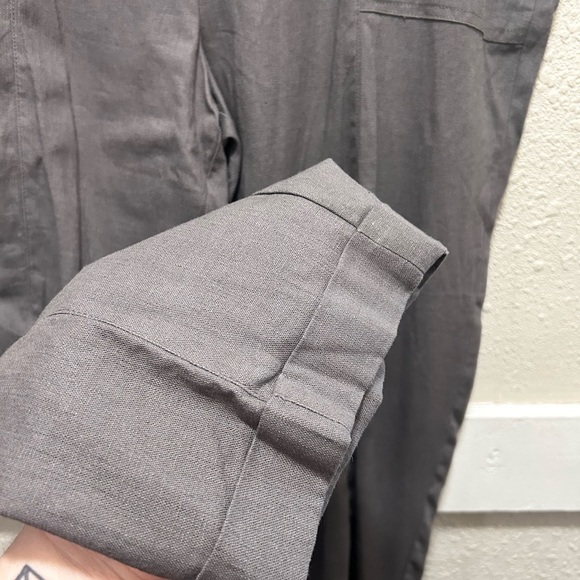 Anne Klein Dark Grey Pull On Linen Blend Cropped Pants NWT Size XL - Picture 5 of 8